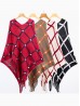 Plaid Patterned Fashion Poncho